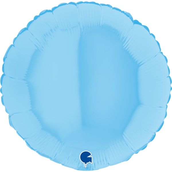 Balão Redondo Matte Pastel Azul