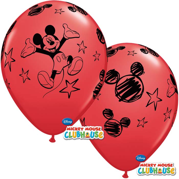 Unidade Balão Latex Mickey