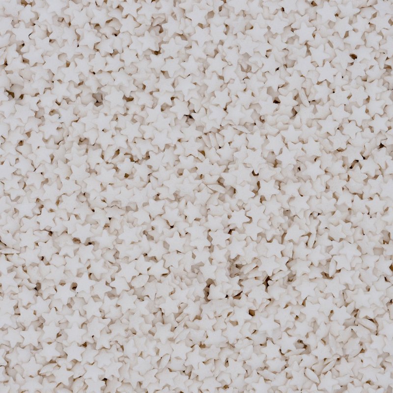 Sprinkles a Granel - Estrelas Médias Branco - 50g
