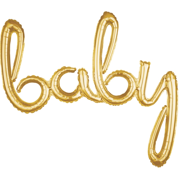 Balão Air Fill Baby Dourado