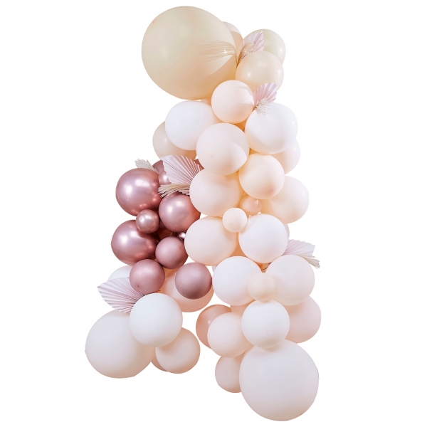 Kit Arco de Balões Branco, Pêssego e Rose Gold Kit Arco de Balões Branco, Pêssego e Rose Gold
