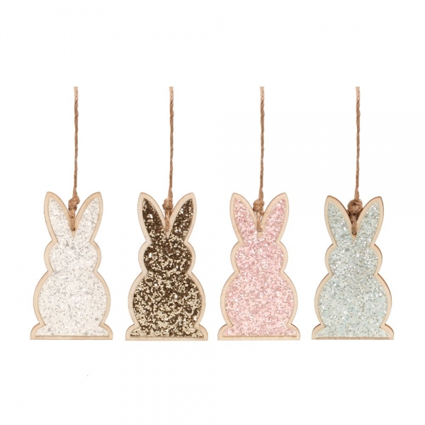 Etiquetas de Madeira Coelhos