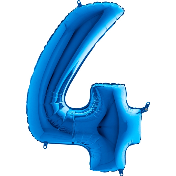 Balão Número 4 Azul