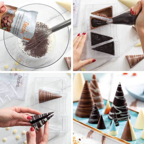 Molde Cones de Chocolate Molde Cones de Chocolate