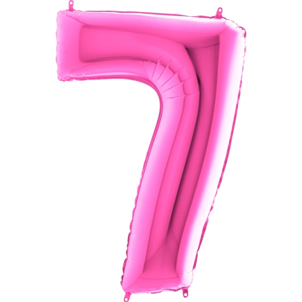 Balão Número 7 Rosa
