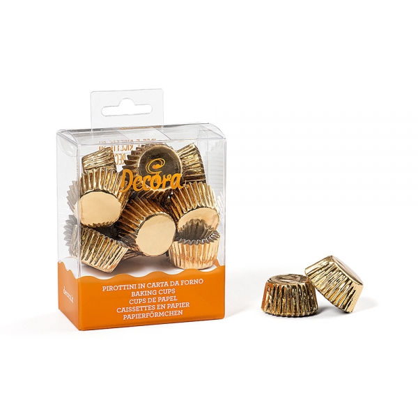 180 Mini Forminhas Dourado