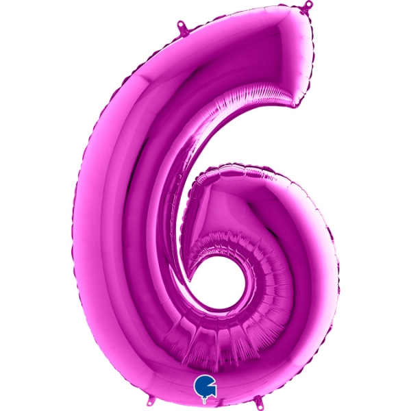 Balão Número 6 Roxo