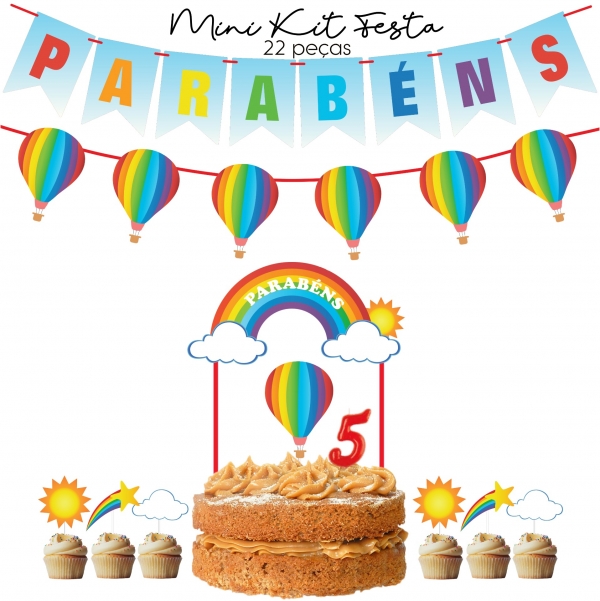 Kit de Festa Arco-Íris