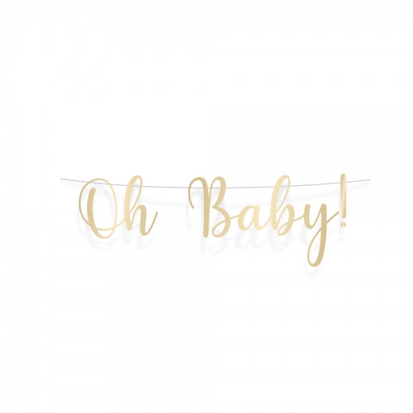 Faixa Oh Baby! Dourado