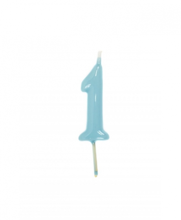 Vela 1 Azul Bebé