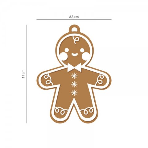 Ornamento de Natal Boneco de Gengibre