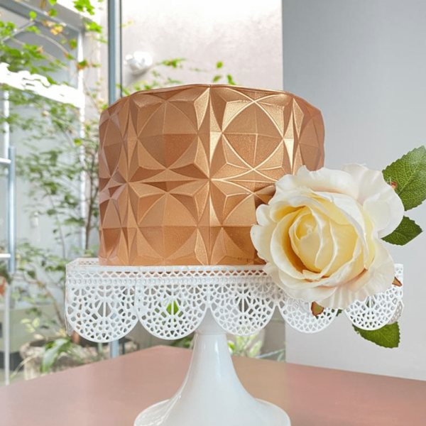 Placa Origami Cake - Simetria Perfeita