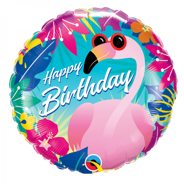 Balão Flamingo Happy Birthday