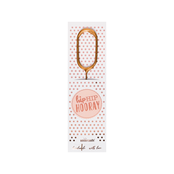 Mini Sparkler Rose Gold Número 0