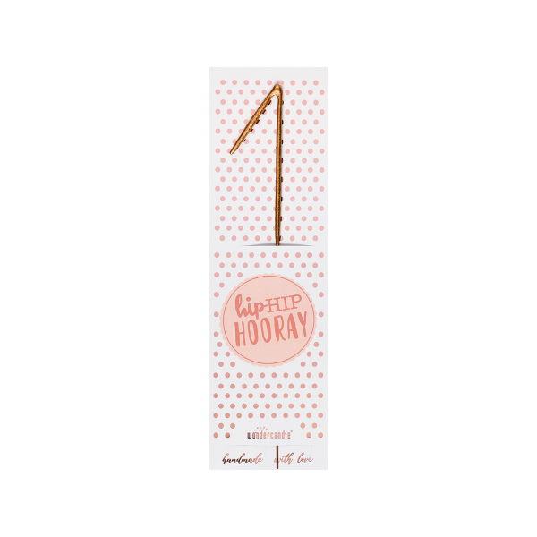 Mini Sparkler Rose Gold Número 1