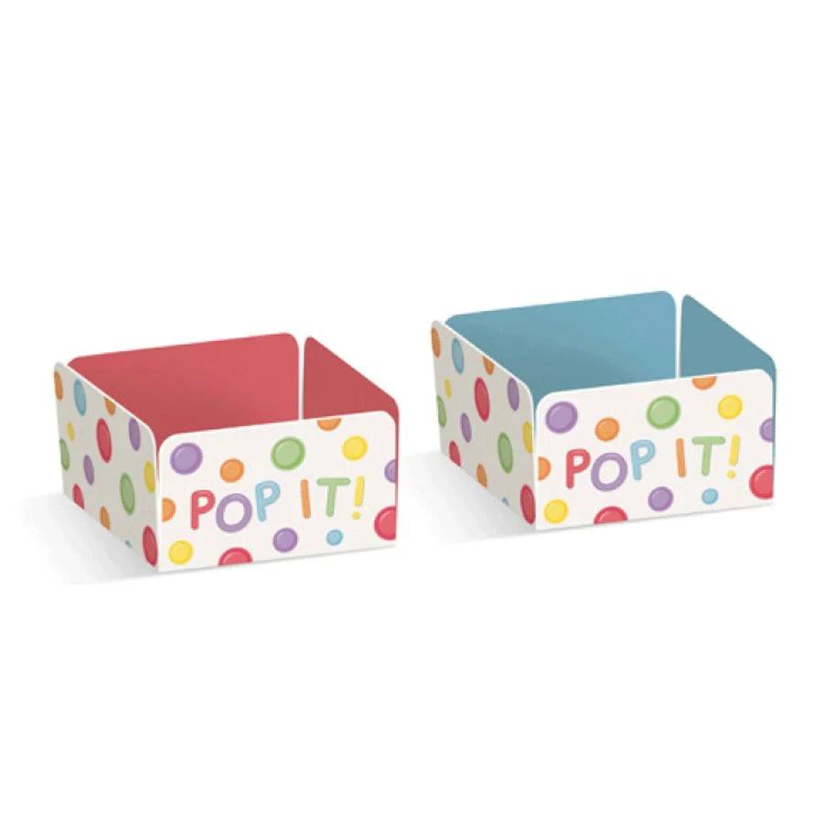 Forminhas para Docinhos Pop It / Fidget Toys Azul e Coral