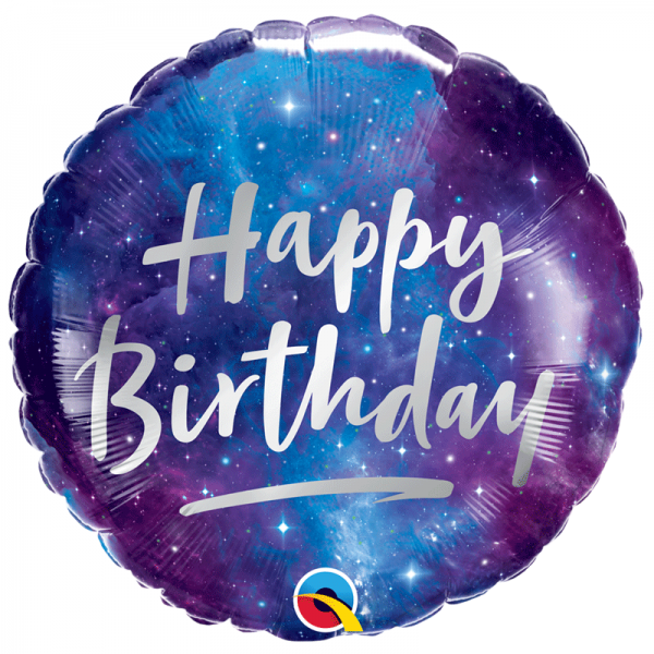 Balão Happy Birthday Galáxia