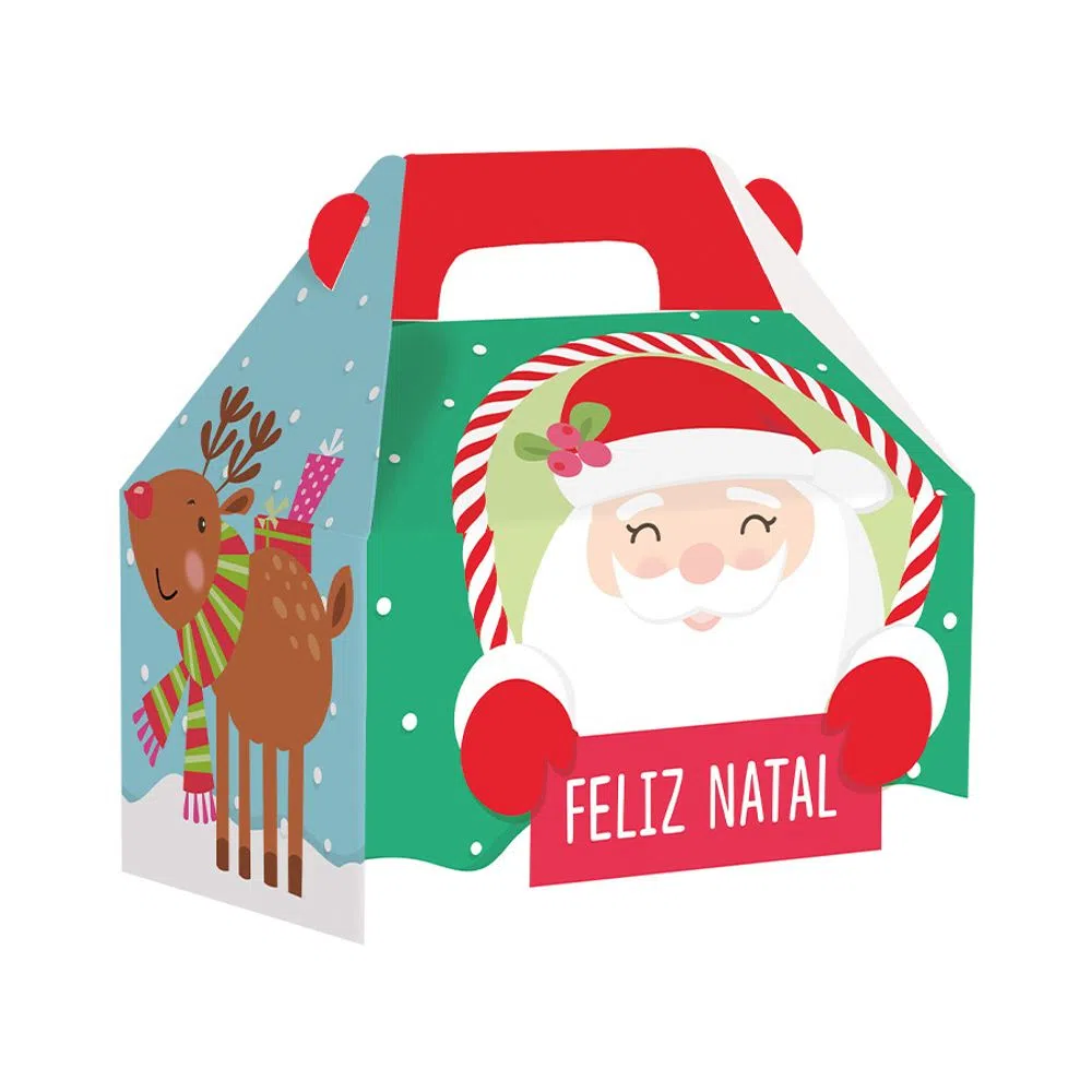 Caixa Malinha Feliz Natal - 10 unidades