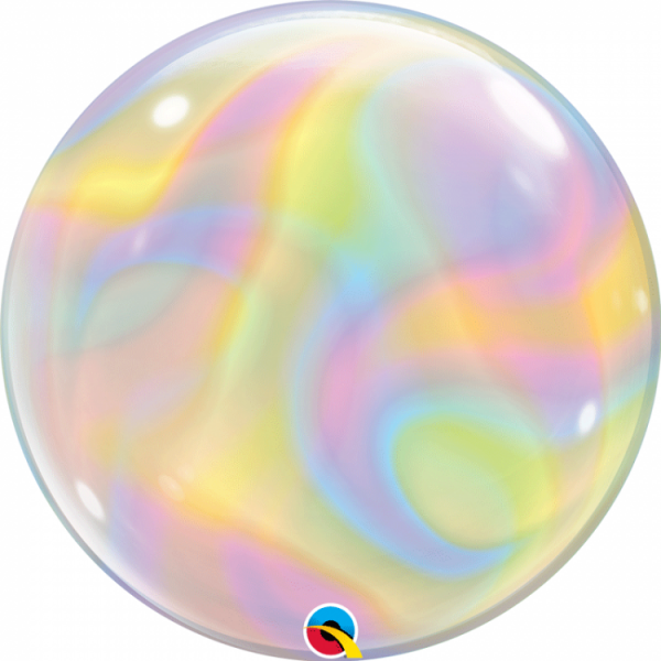 Balão Bubble Pastel Iridescente