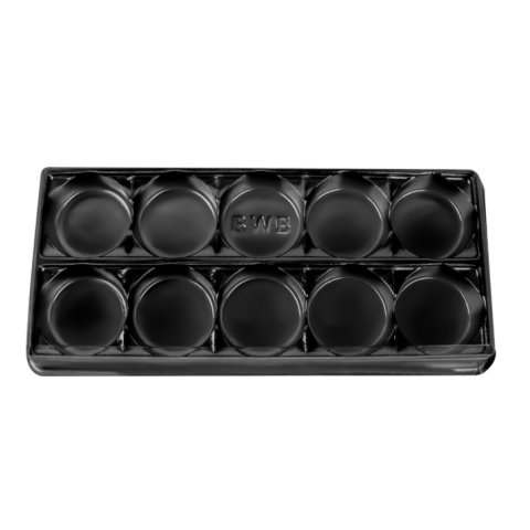 10 Caixas para 10 Bombons - Preto