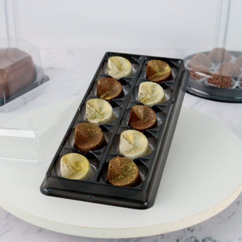 10 Caixas para 10 Bombons - Preto