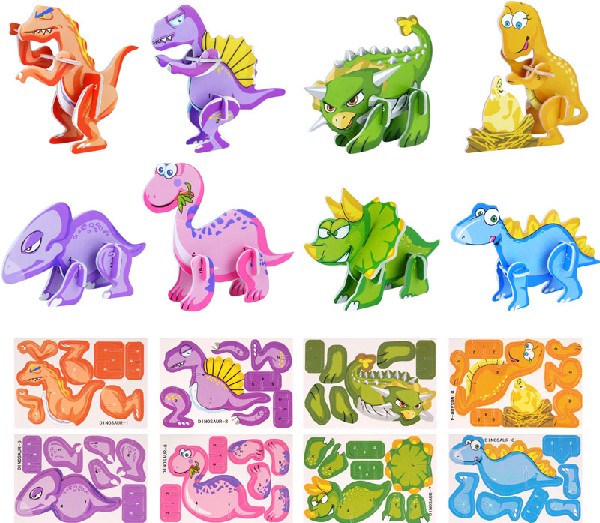 Brinde Mini Puzzle 3D Dinossauro 