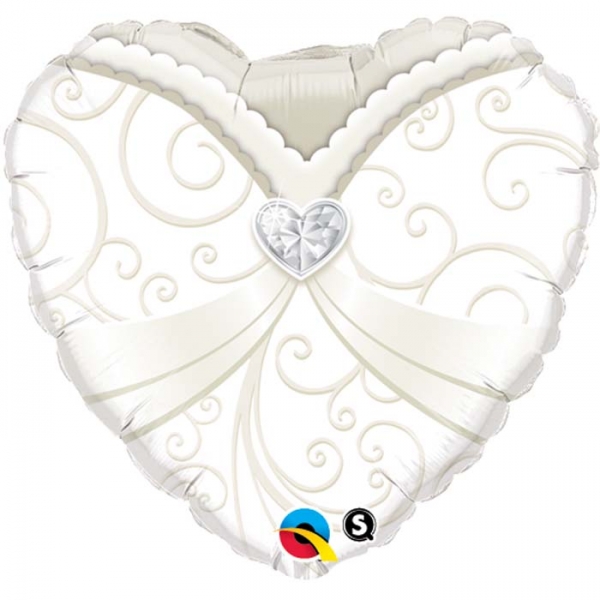Balão Coração Vestido
