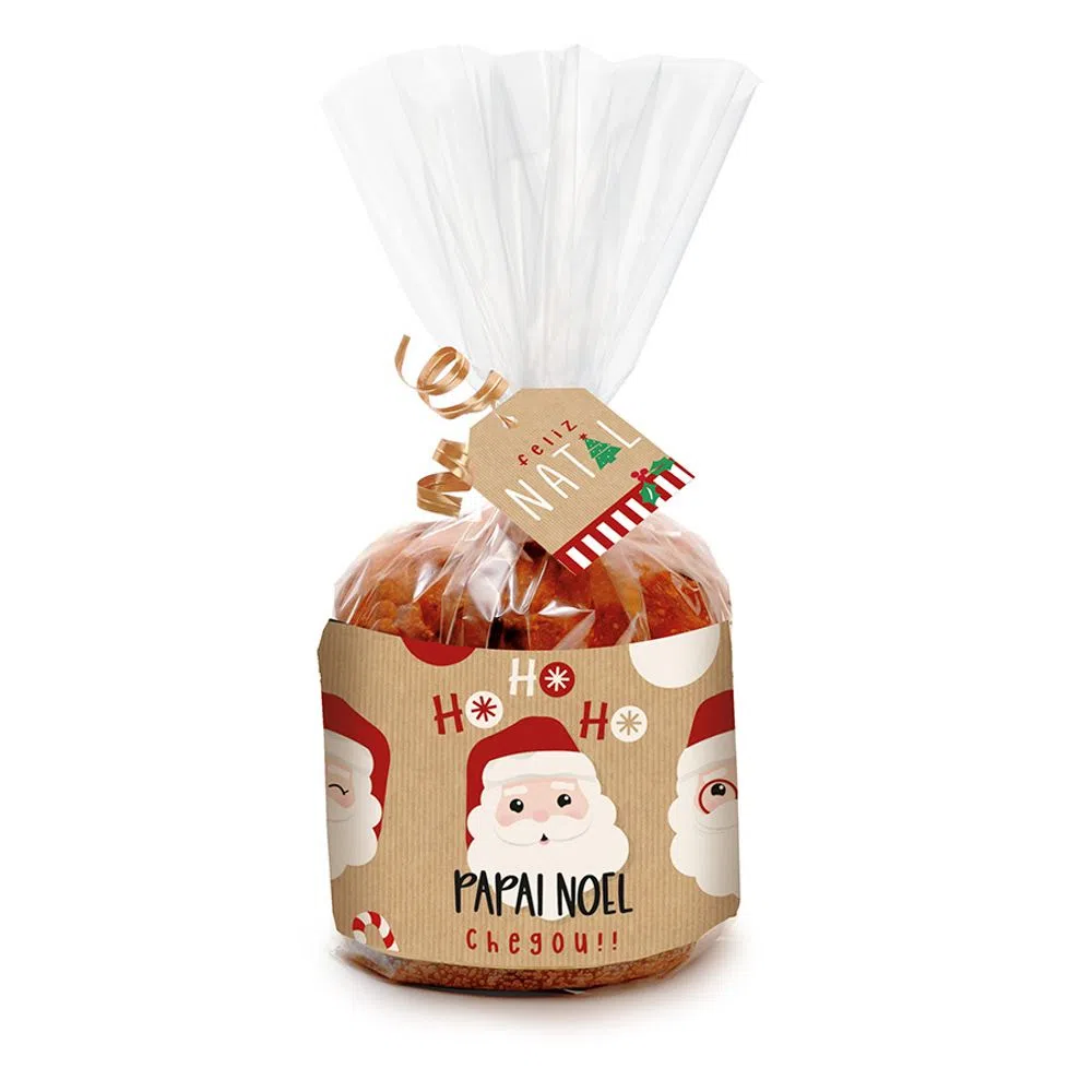 Kit Saco para Panettone 100g Noelito - 10 unidades