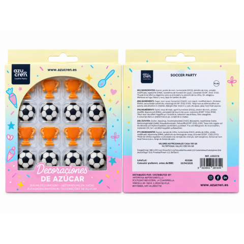 16 Decorações de Açúcar Futebol