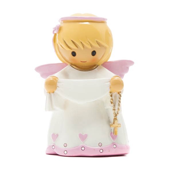 Figura - Anjo da Guarda Rosa para Personalizar