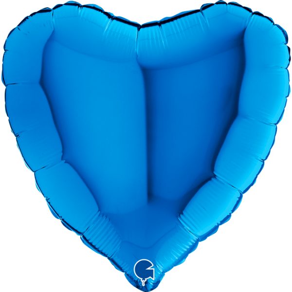 Balão Coração Azul