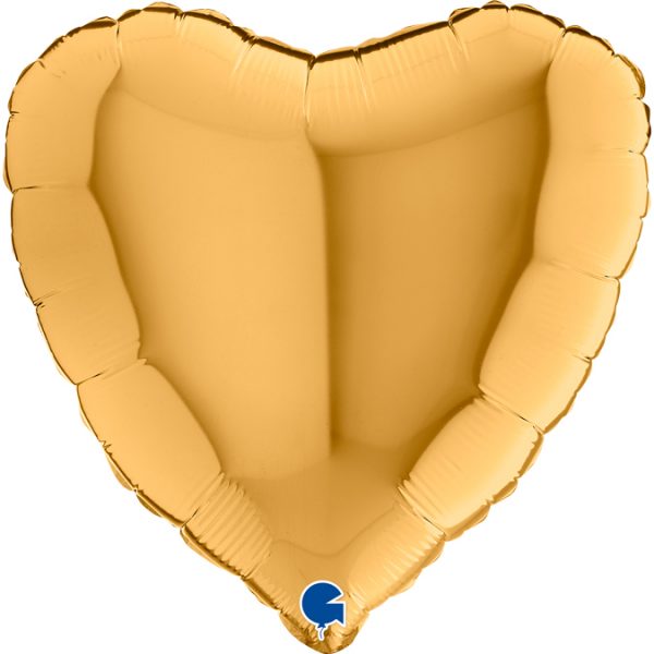 Balão Coração Dourado