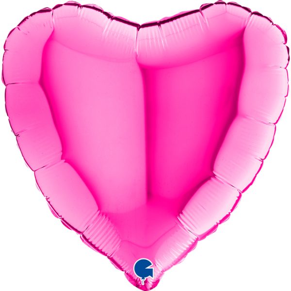 Balão Coração Rosa