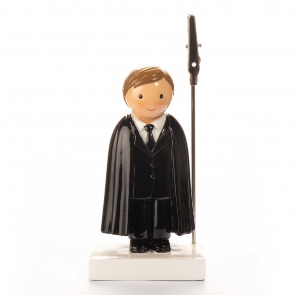 Figura Estudante Universitário Base Branca