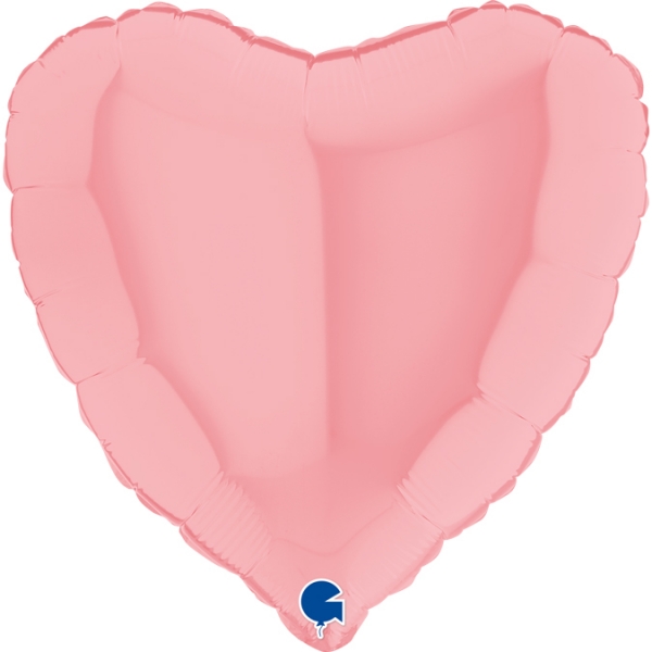Balão Coração Matte Pastel Rosa