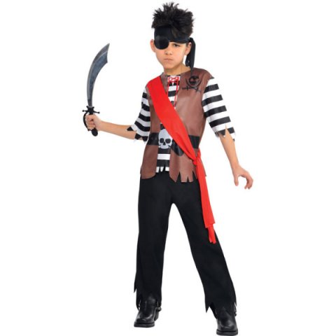 Fato Capitão Pirata - 8-10 Anos