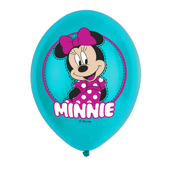 6 Balões Latex Minnie