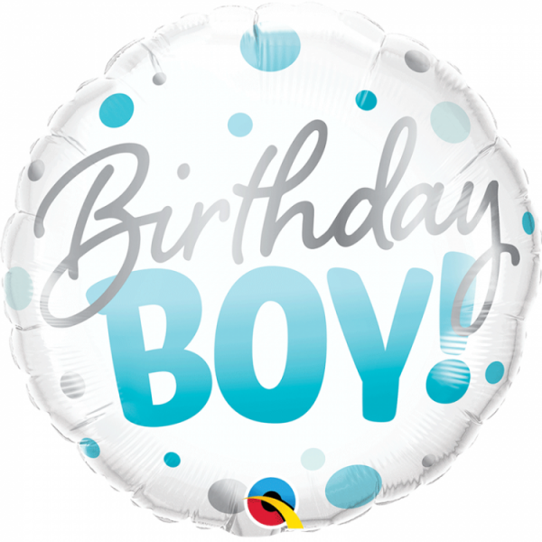 Balão Birthday Boy Azul