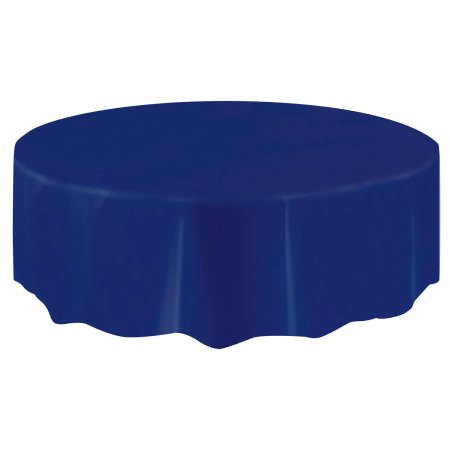 Toalha de Mesa Redonda Azul Navy