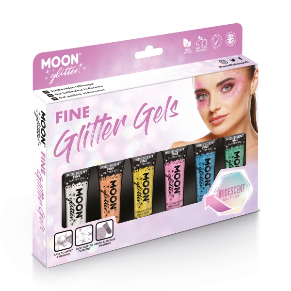 Kit Gel com Glitter Iridescente