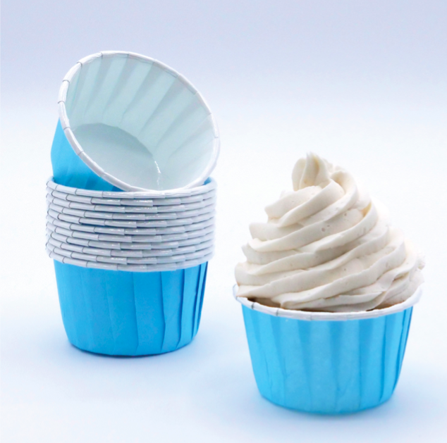 24 Cápsulas para Cupcake Azul Claro