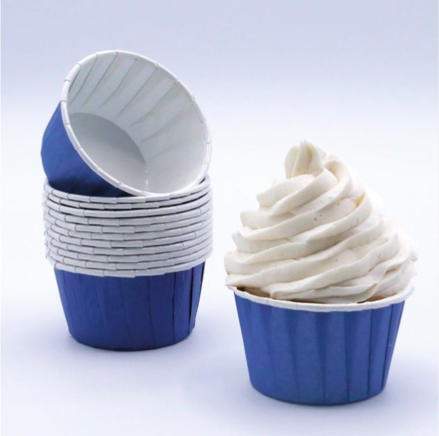 24 Cápsulas para Cupcake Azul Escuro