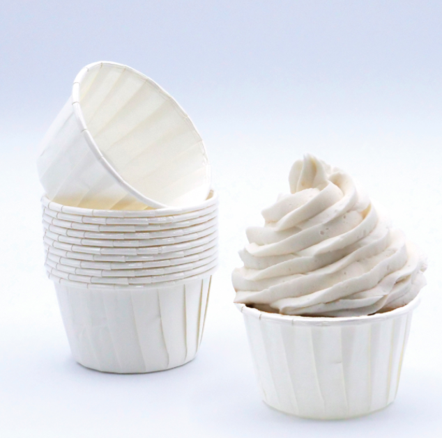 24 Cápsulas para Cupcake Branco