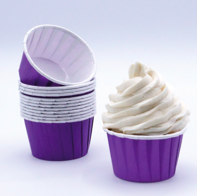 24 Cápsulas para Cupcake Violeta