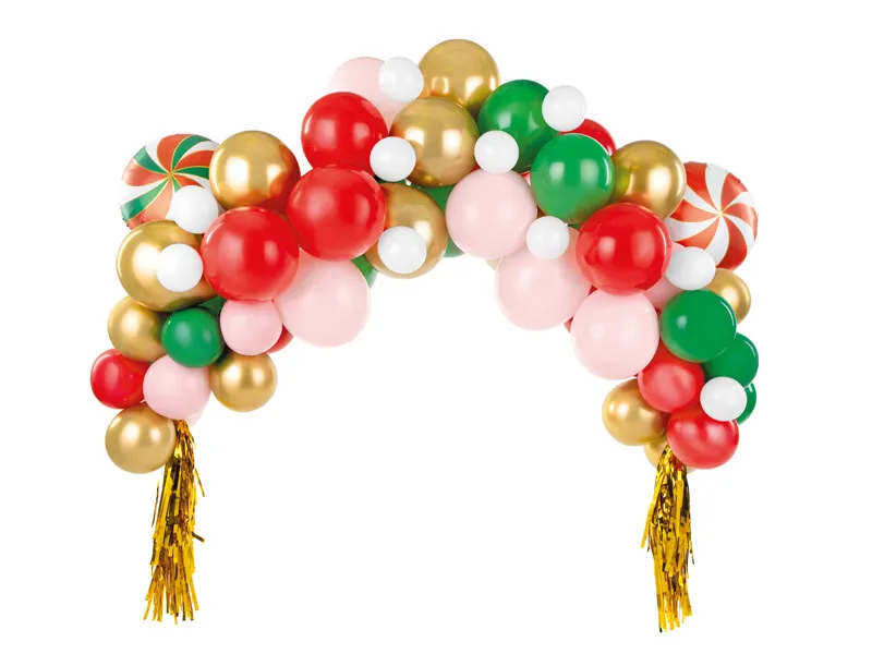 Kit Arco de Balões Natal Candyland
