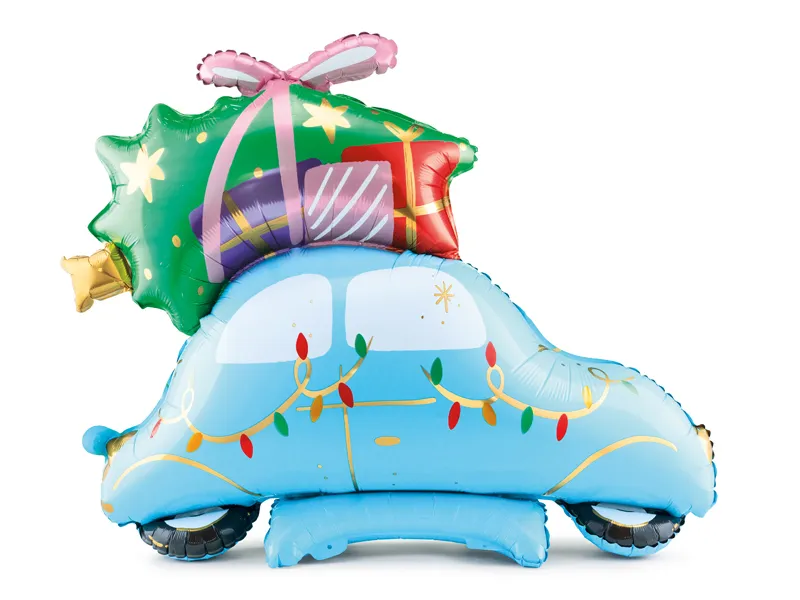 Balão Carro com Árvore de Natal