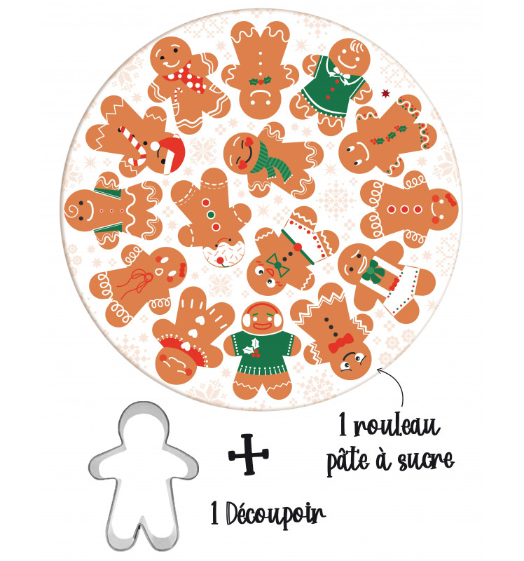 Kit Bolachas Boneco de Gengibre