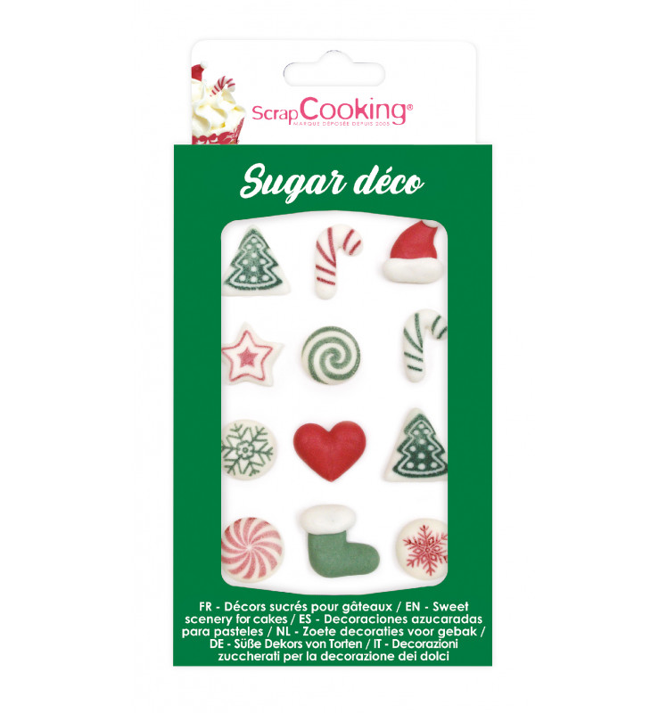 12 Decorações de Açúcar Natal