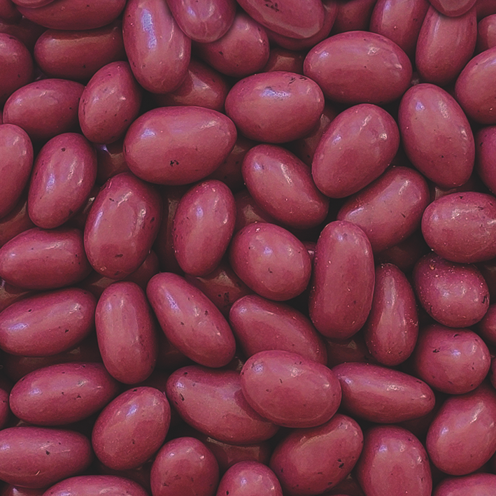 Amêndoa Coberta com Chocolate - Vermelho Cereja 100g
