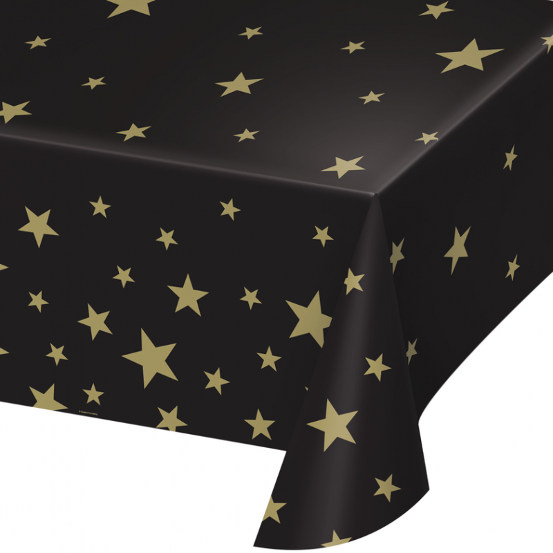 Toalha de Mesa Estrelas Douradas